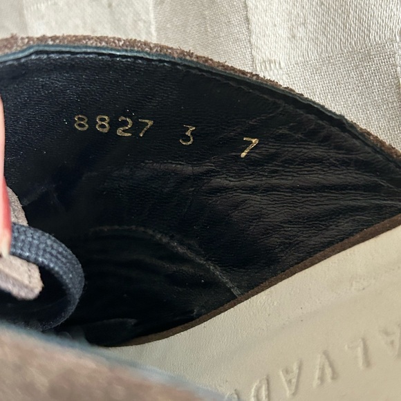 Freda Salvador Wit D’Orsay Suede Oxford Lace Up Loafers - Picture 12 of 14